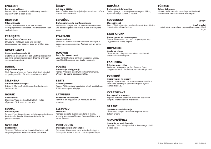 Page 1 de la notice Mode d'emploi Ikea VILTO