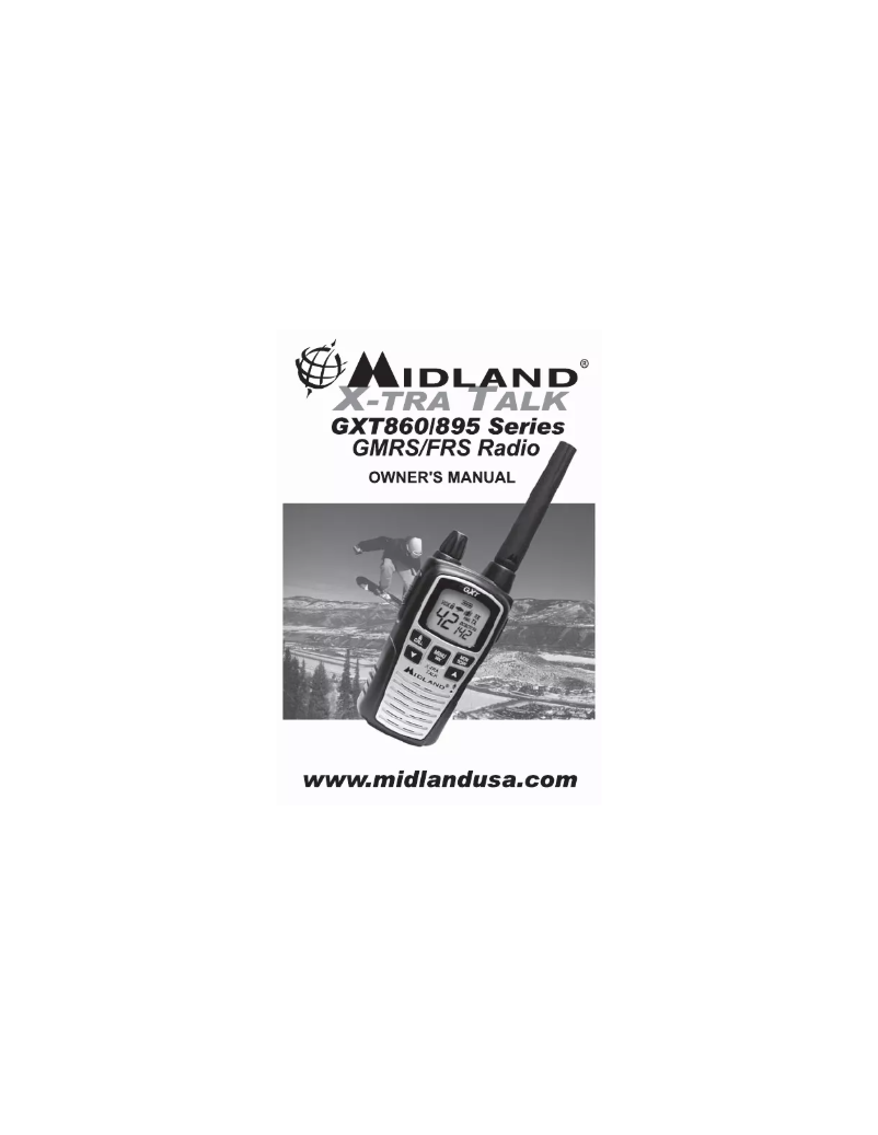 Page n°1 - Manuel utilisateur Midland GXT860VP4