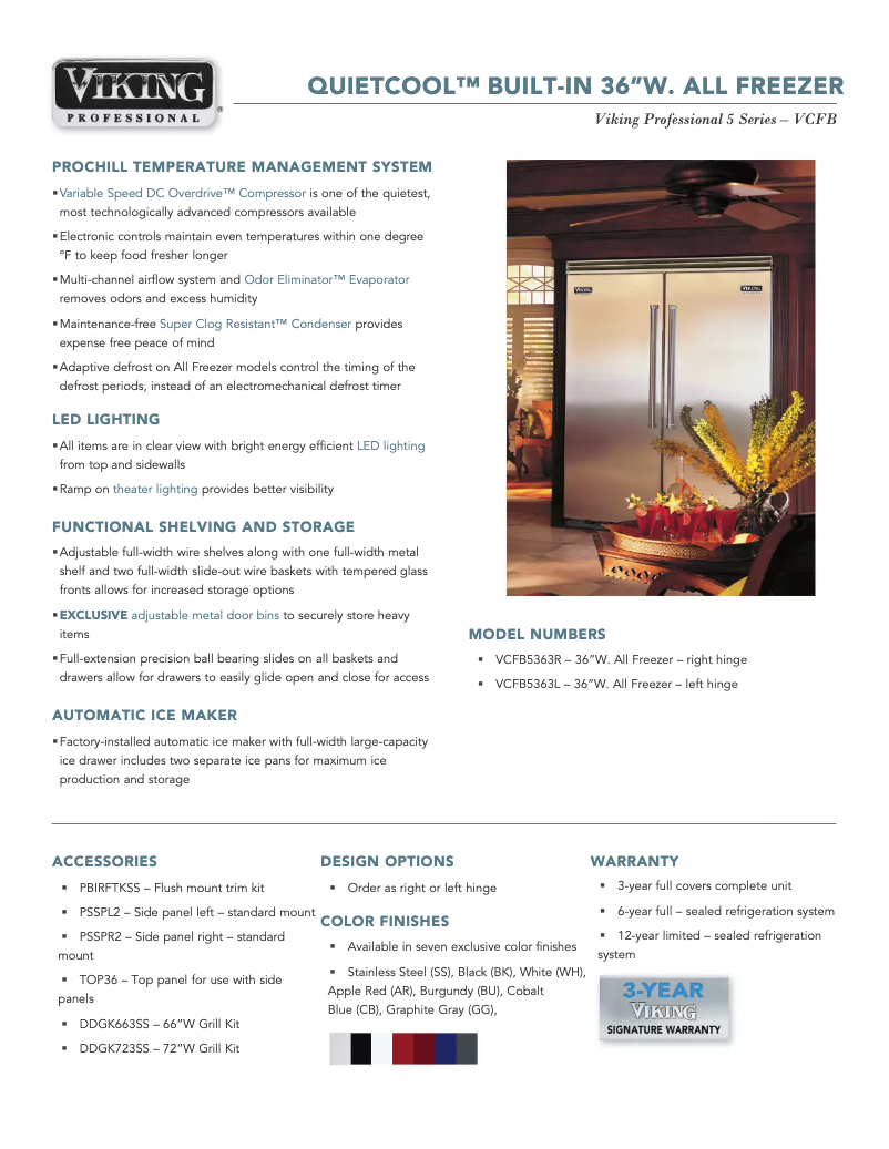 Image de la première page du manuel de l'appareil VCFB5363L