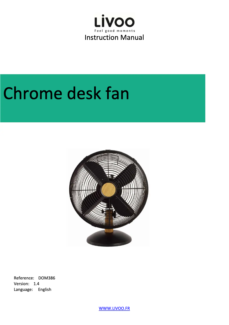 Página 1 del manual Manual de usuario Livoo DOM386