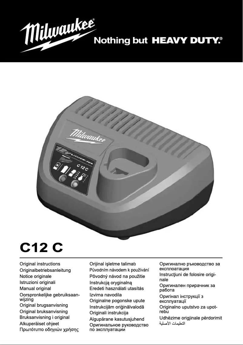 Página 1 del manual Manual de usuario Milwaukee C12 C