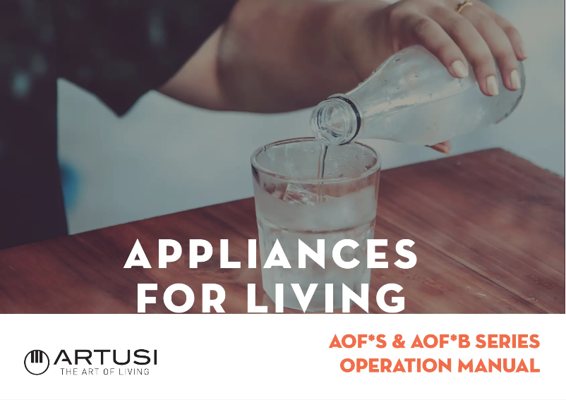 Page 1 de la notice Manuel utilisateur Artusi AOF1S