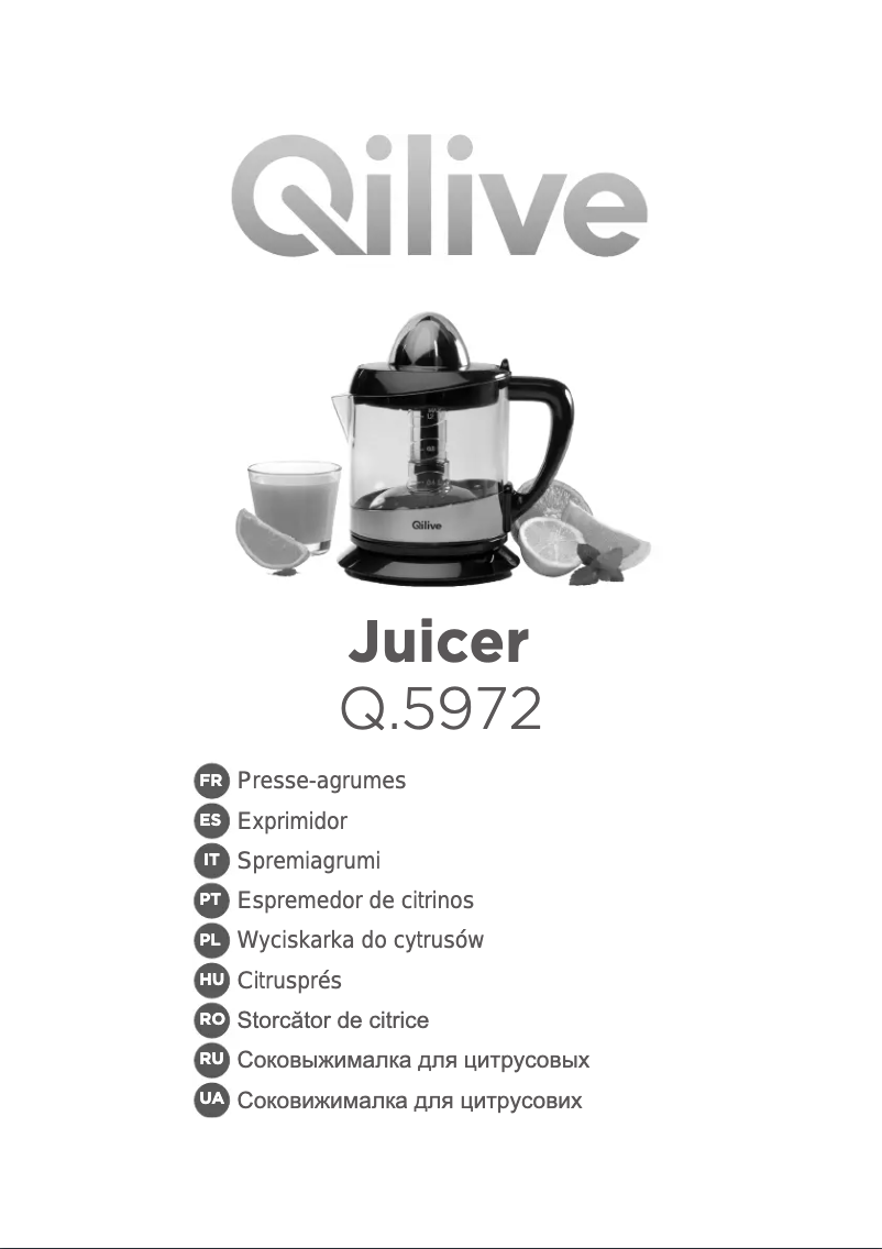 Page n°1 - Manuel utilisateur Qilive Q.5972