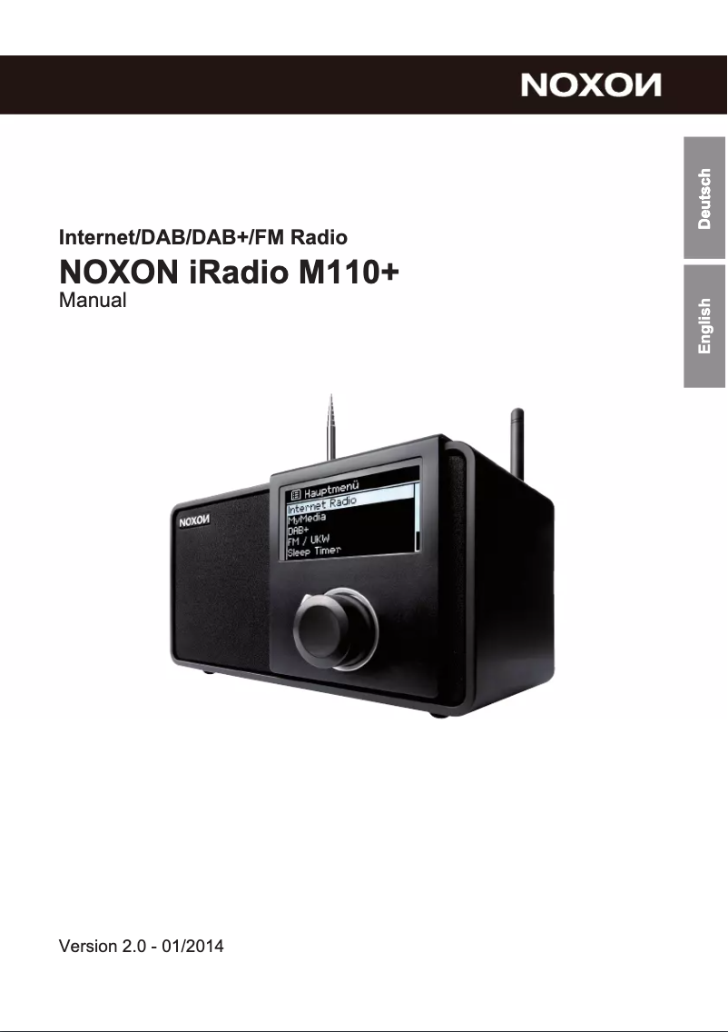 Page 1 de la notice Manuel utilisateur Noxon iRadio M110+