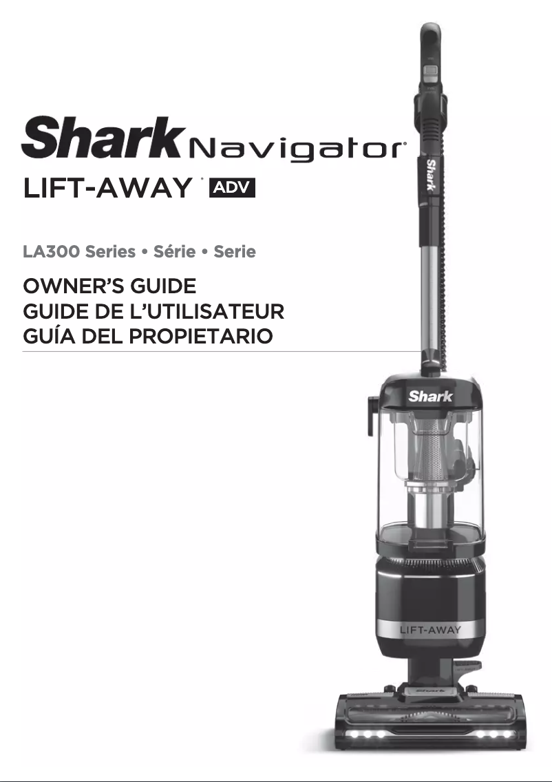 Page 1 de la notice Manuel utilisateur Shark Navigator Lift Away LA322