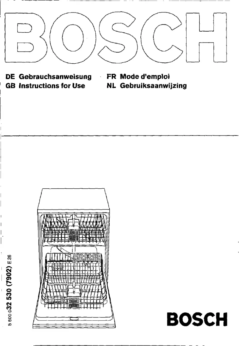 Page 1 de la notice Manuel utilisateur Bosch SGS6922
