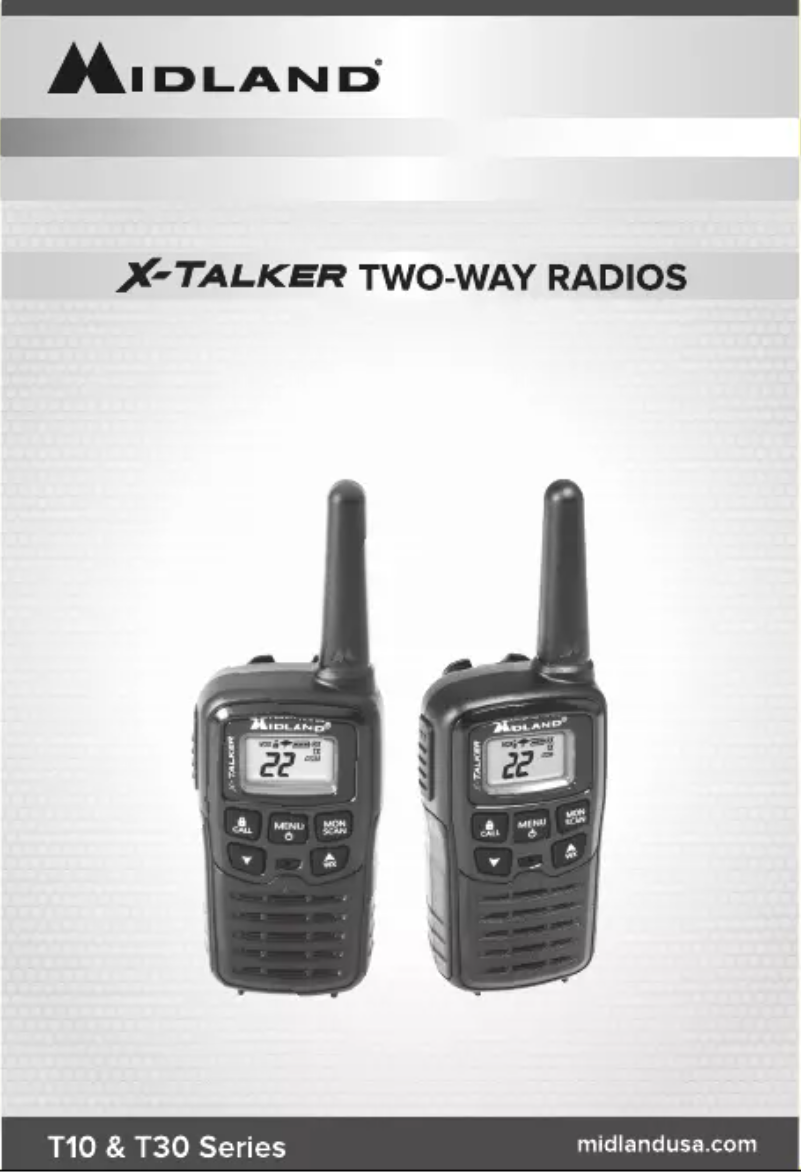 Page n°1 - Manuel utilisateur Midland X-Talker T10X3