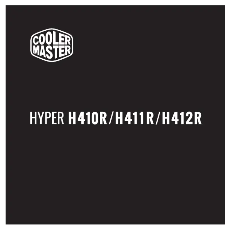 Page 1 de la notice Manuel utilisateur Cooler Master Hyper H411R