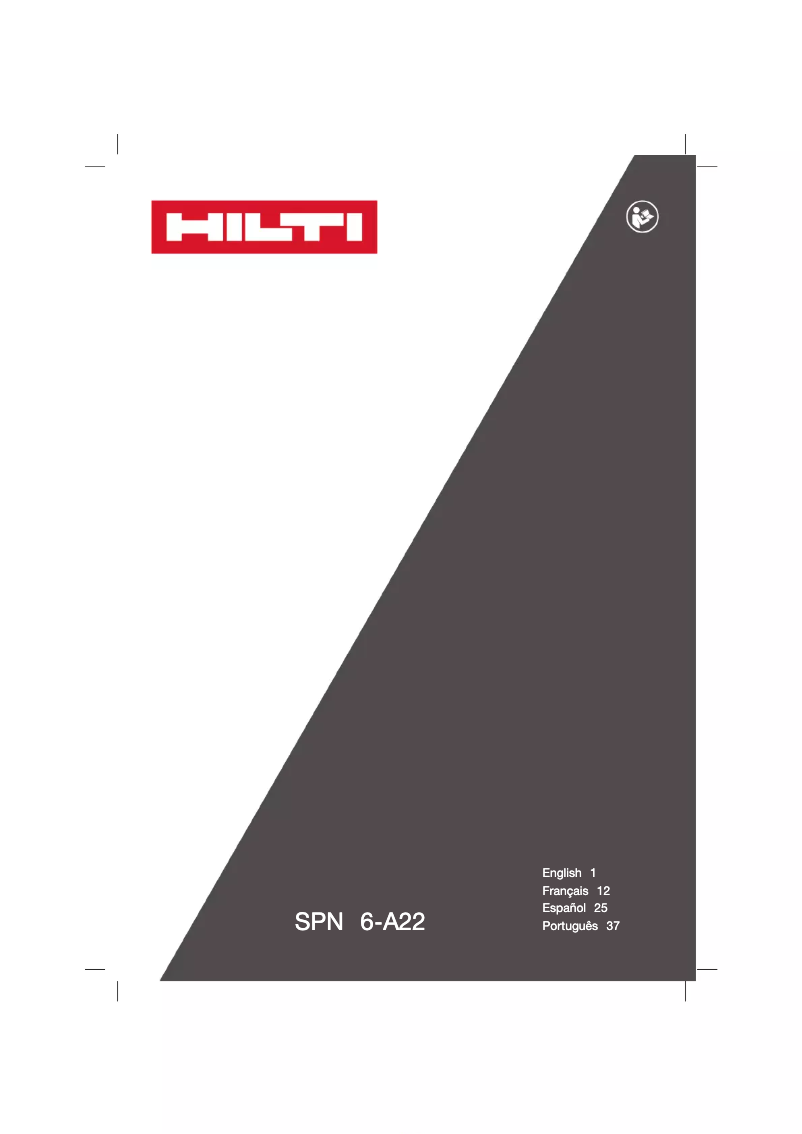 Página 1 del manual Manual de usuario Hilti SPN 6-A22