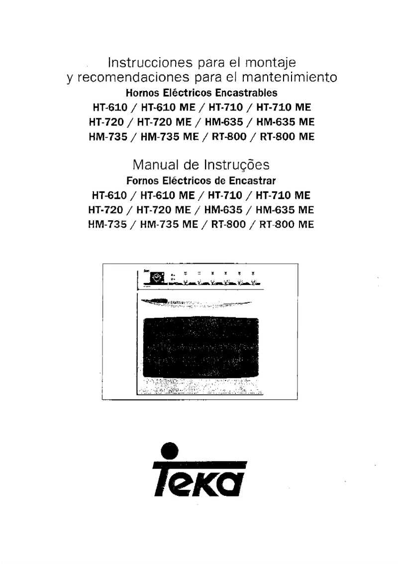 Page 1 de la notice Manuel utilisateur Teka HT 710 ME