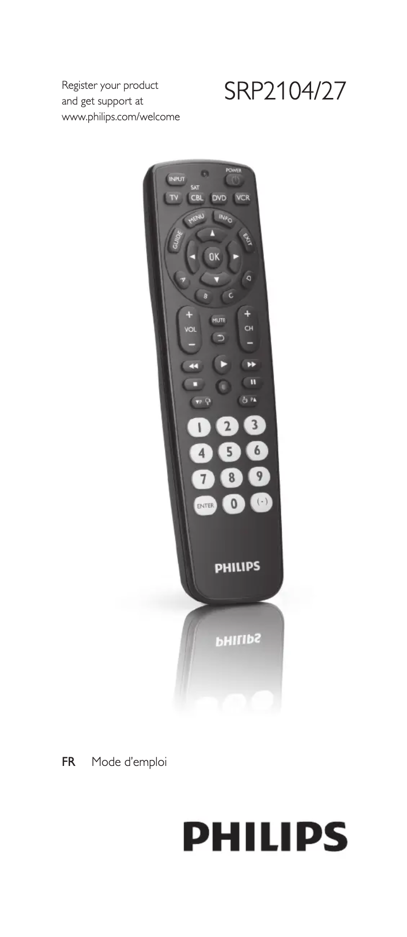 Página 1 del manual Manual de usuario Philips SRP2104