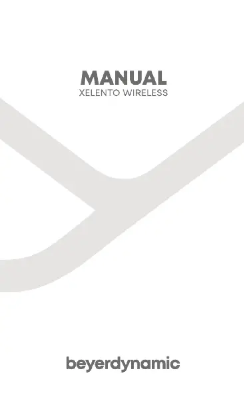 Image de la première page du manuel de l'appareil Xelento Wireless