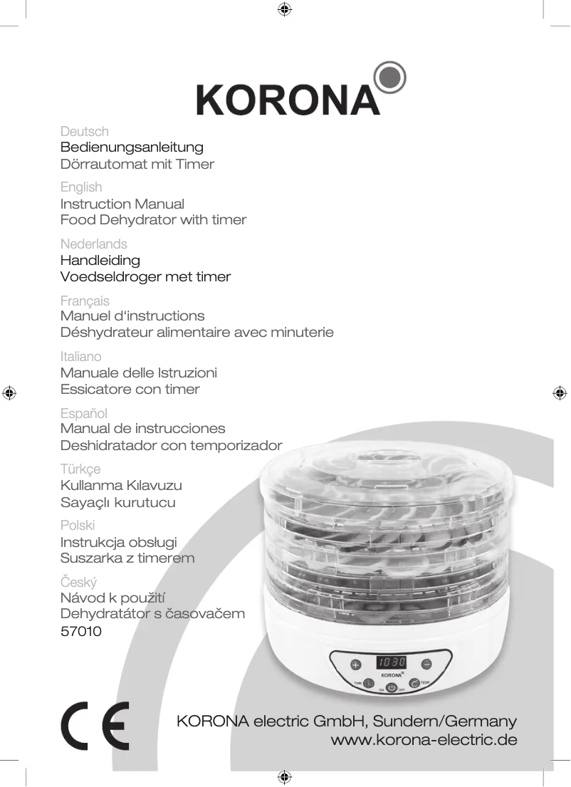 Image de la première page du manuel de l'appareil 57010