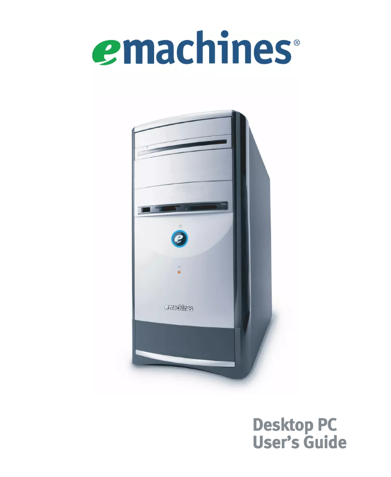 Page n°1 - Manuel utilisateur eMachines T5246