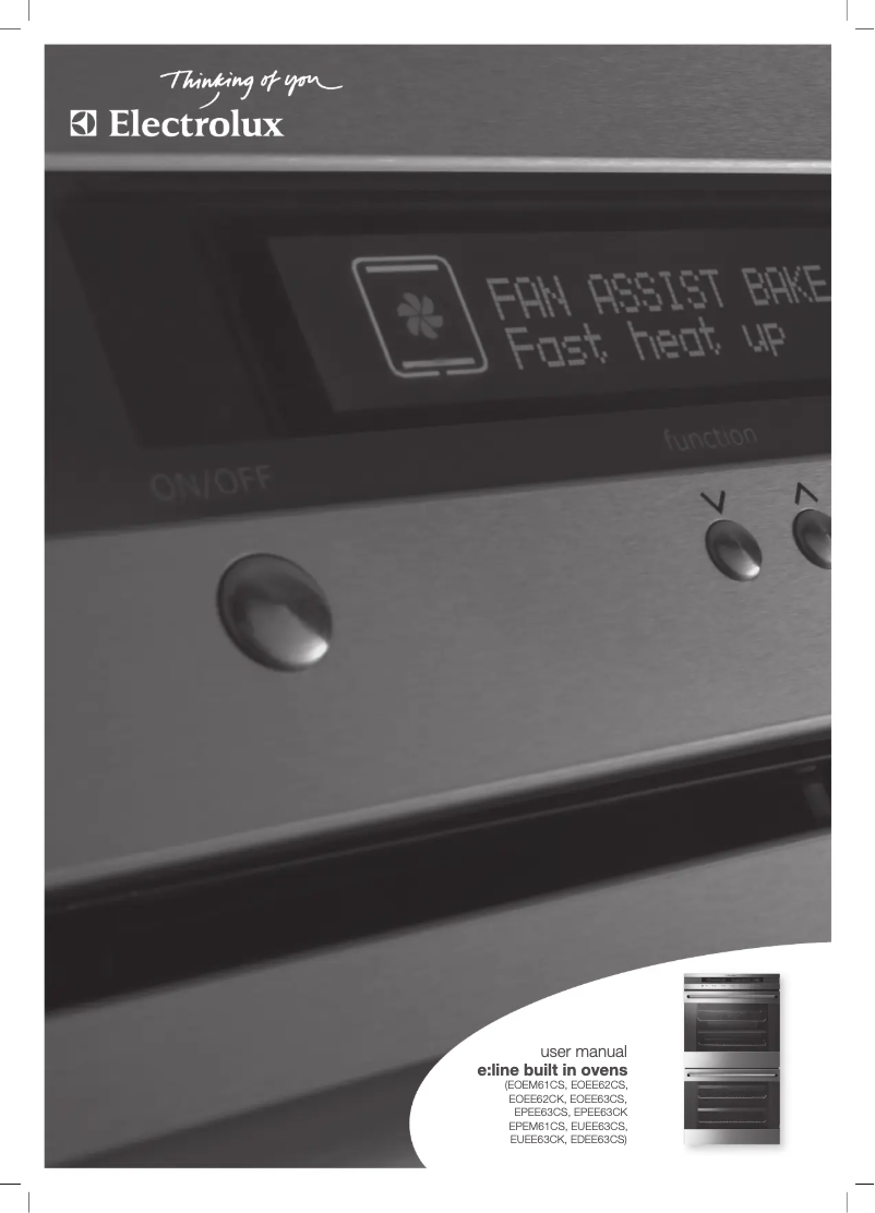 Page 1 de la notice Manuel utilisateur Electrolux EOEE62CK