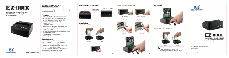 Image de la première page du manuel de l'appareil EZD-2535