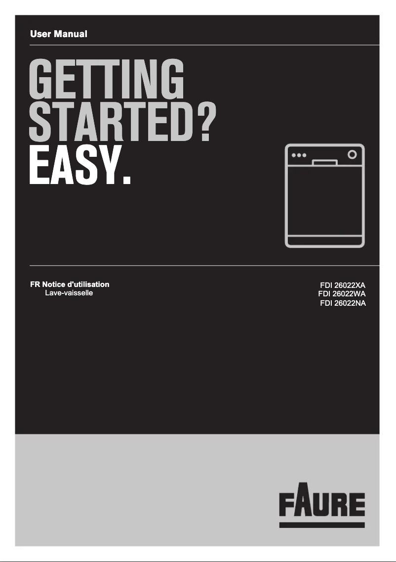 Page 1 de la notice Manuel utilisateur Faure FDI26022XA