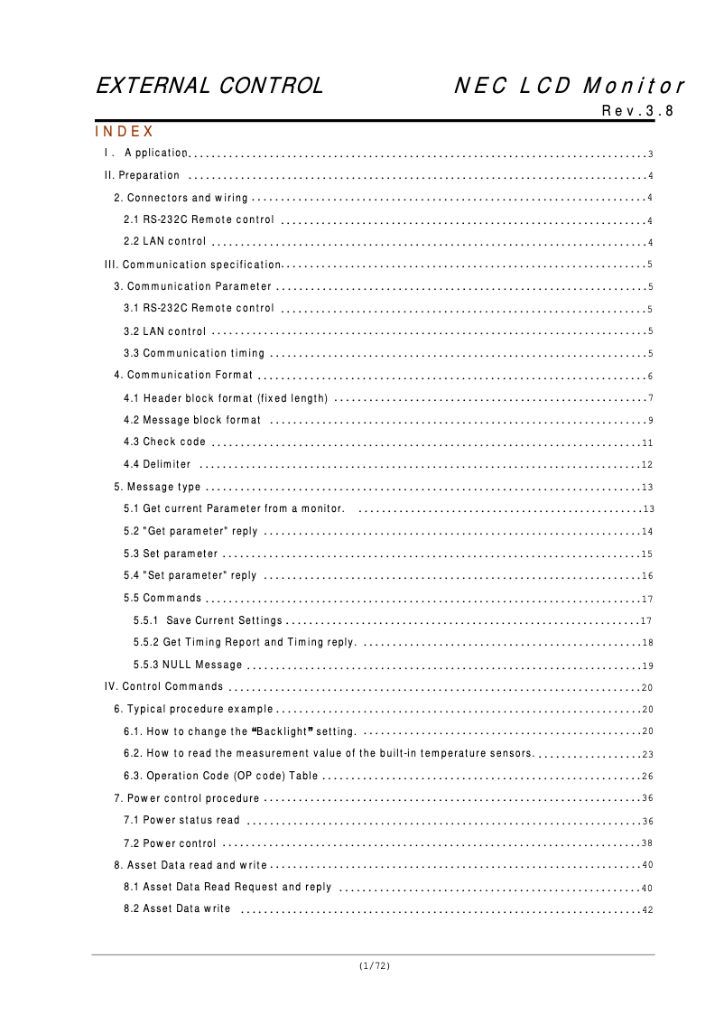 Página 1 del manual Manual de usuario NEC MultiSync V801-DRD
