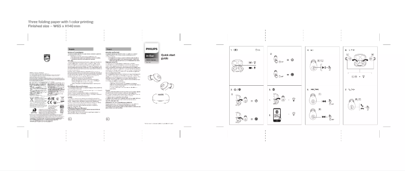 Page 1 de la notice Guide de démarrage rapide Philips TAUT102