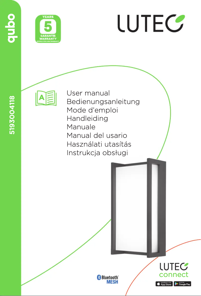Page n°1 - Manuel utilisateur Lutec Qubo