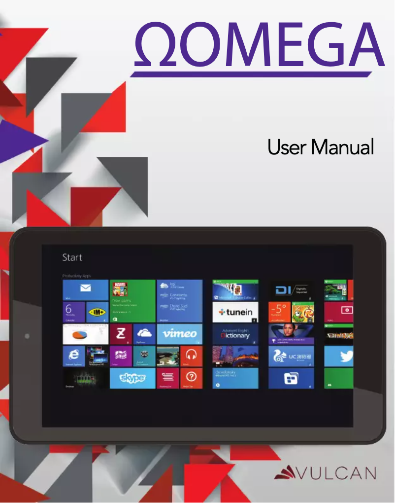 Image de la première page du manuel de l'appareil Omega