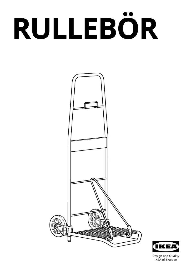 Imagen de la primera página del manual del dispositivo RULLEBÖR 905.167.73