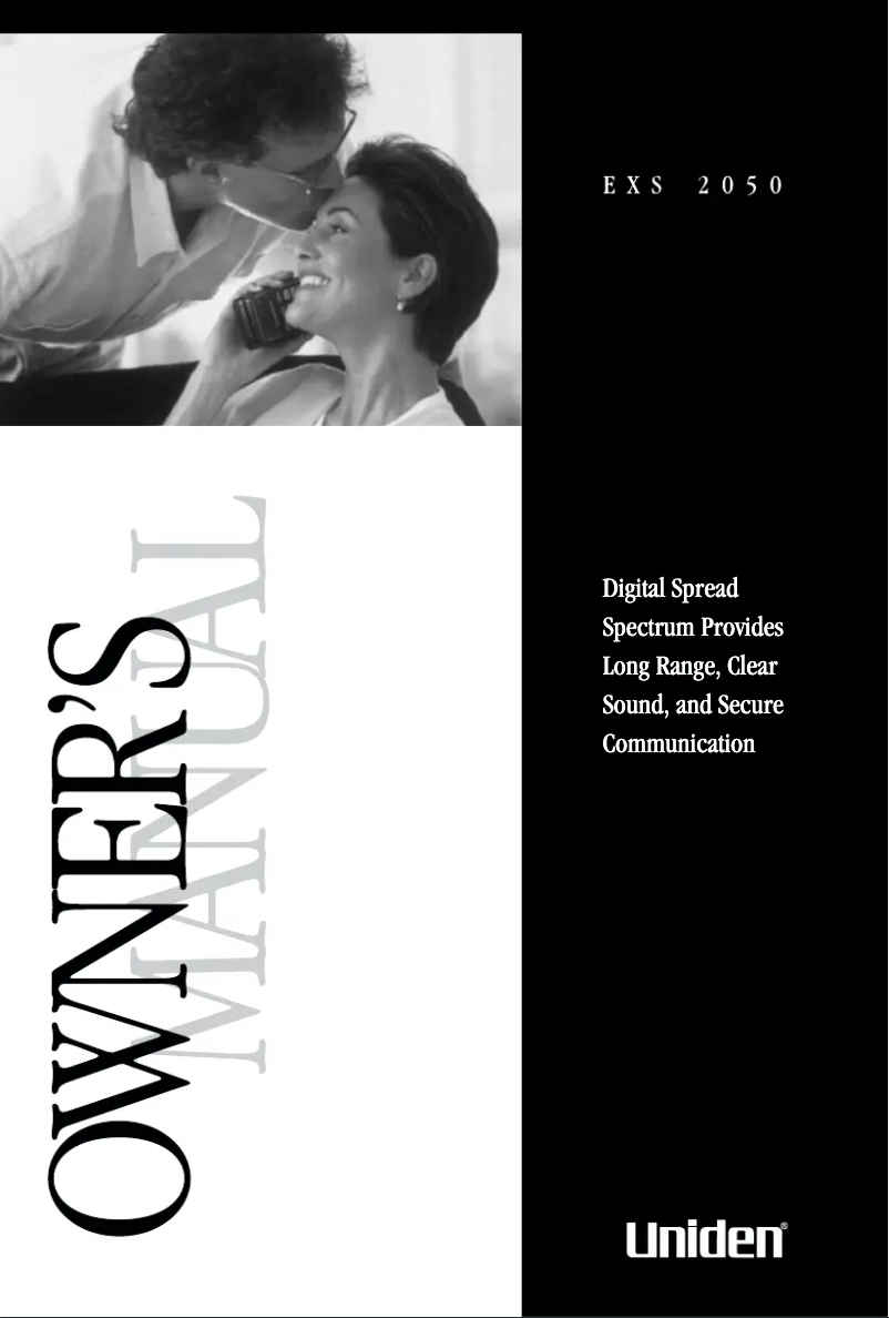Page n°1 - Manuel utilisateur Uniden EXS 2050