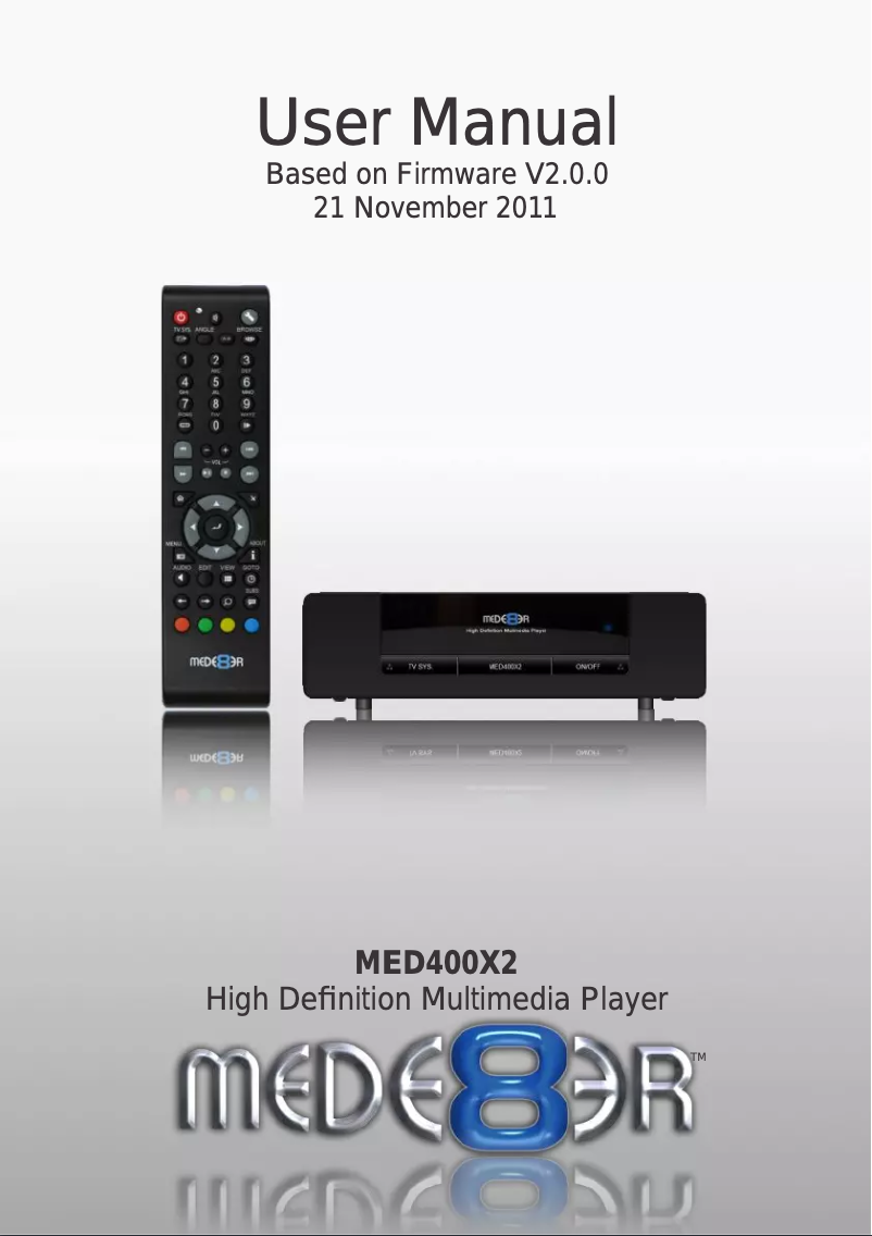 Página 1 del manual Manual de usuario Mede8er MED400X2S