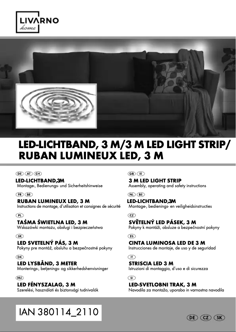 Página 1 del manual Manual de usuario Livarno Lux IAN 380114