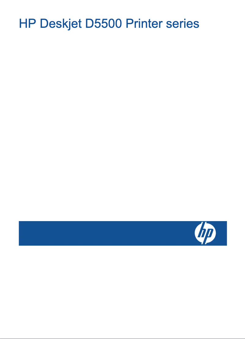 Page 1 de la notice Manuel utilisateur HP Deskjet D5560