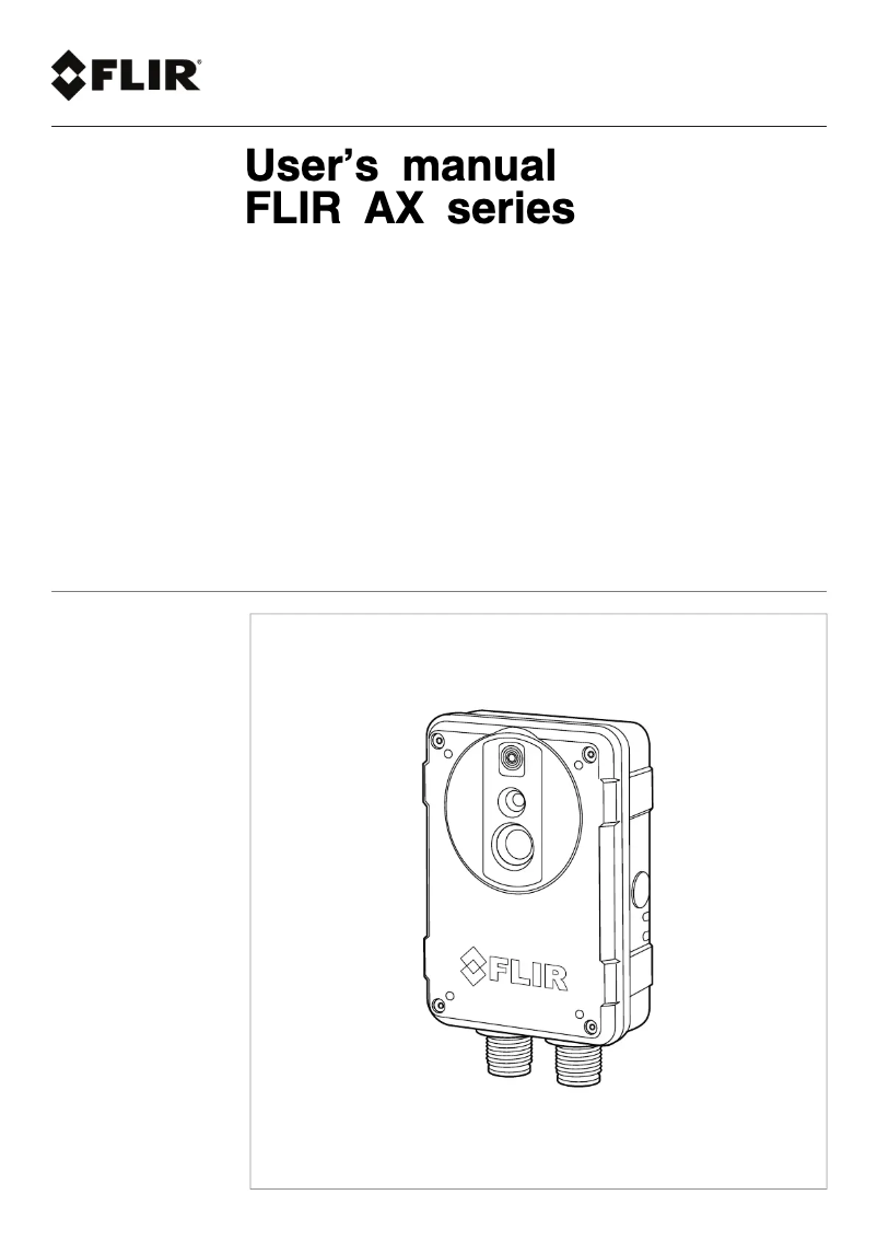 Page 1 de la notice Manuel utilisateur FLIR AX8