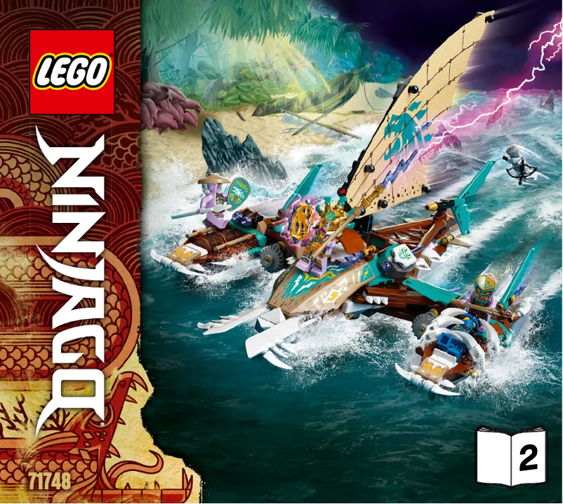 Page 1 de la notice Manuel utilisateur Lego Ninjago 71748