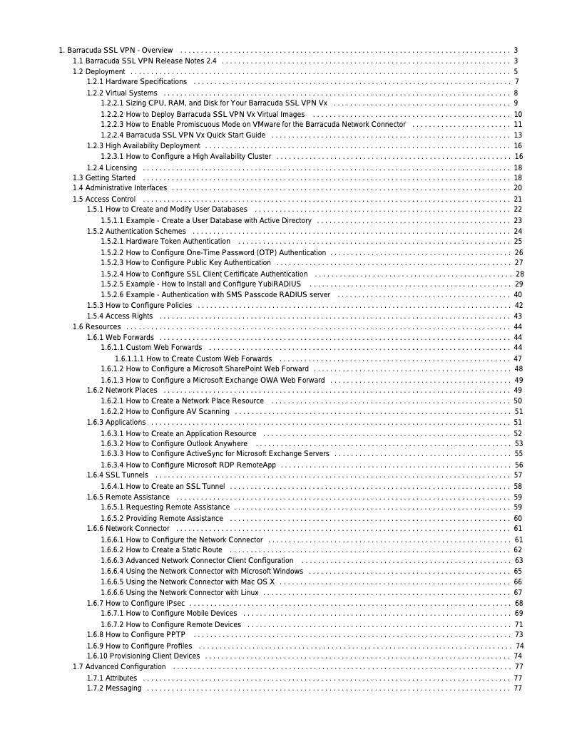 Page 1 de la notice Manuel utilisateur Barracuda Networks SSL VPN 980