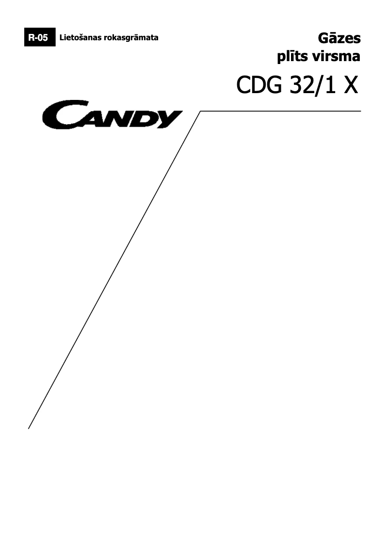 Page 1 de la notice Manuel utilisateur Candy CDG31/1SPX