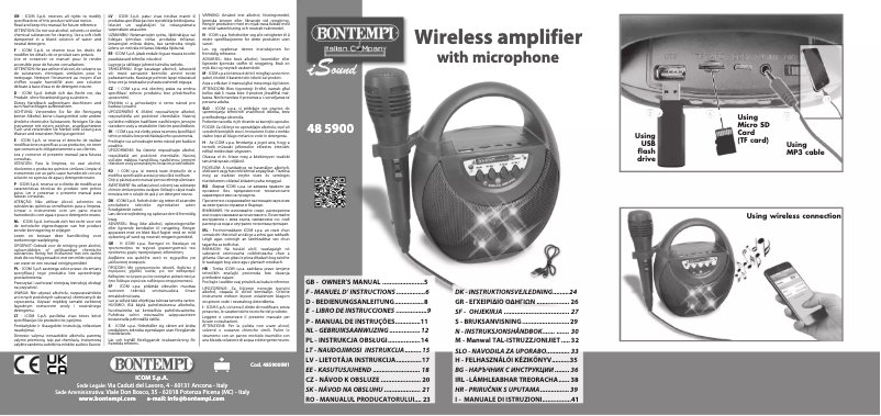 Image de la première page du manuel de l'appareil iSound 48 5900