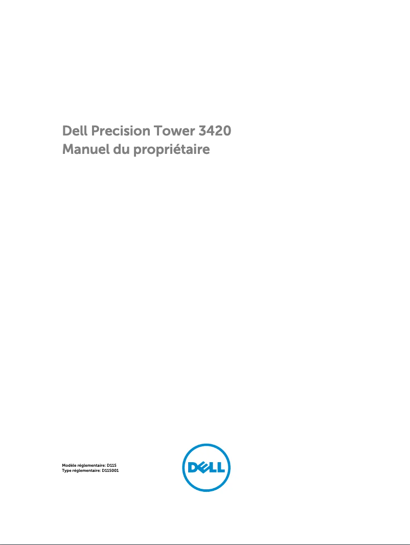Page n°1 - Manuel utilisateur Dell PRECISION T3420