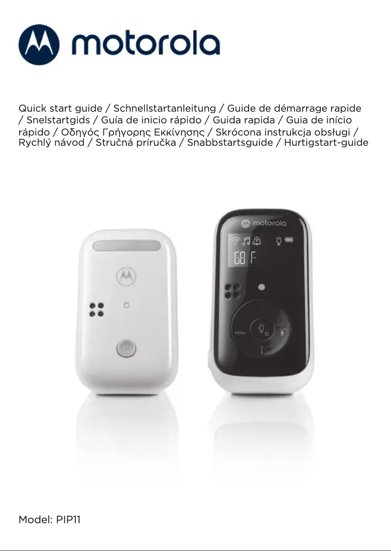 Page n°1 - Manuel utilisateur Motorola PIP11