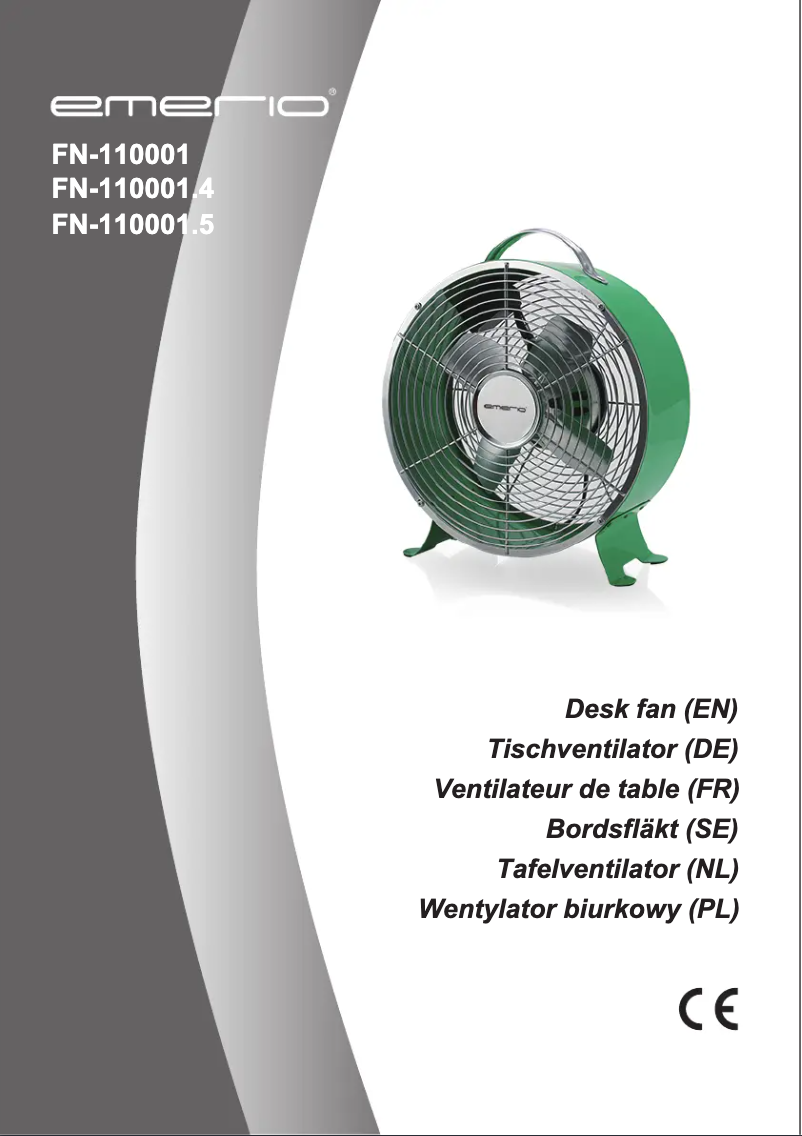 Image de la première page du manuel de l'appareil FN-110001.4