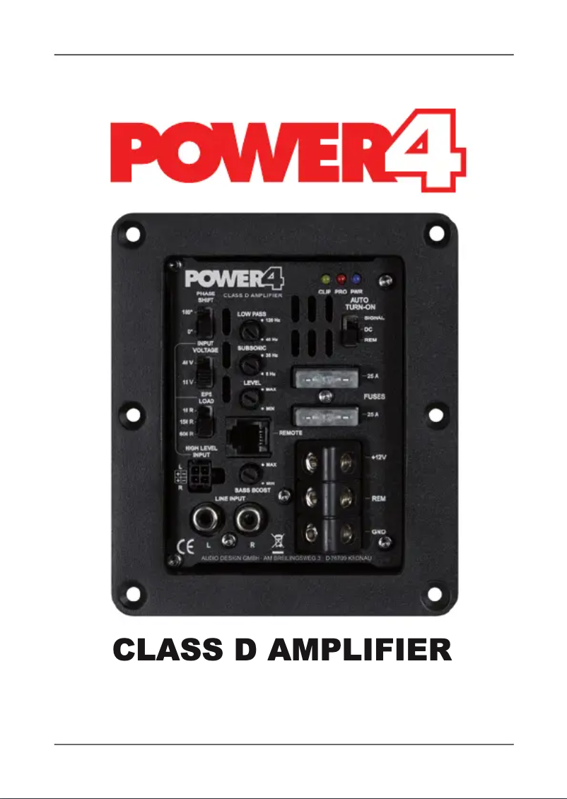 Page 1 de la notice Manuel utilisateur ESX Power4 DBX206A