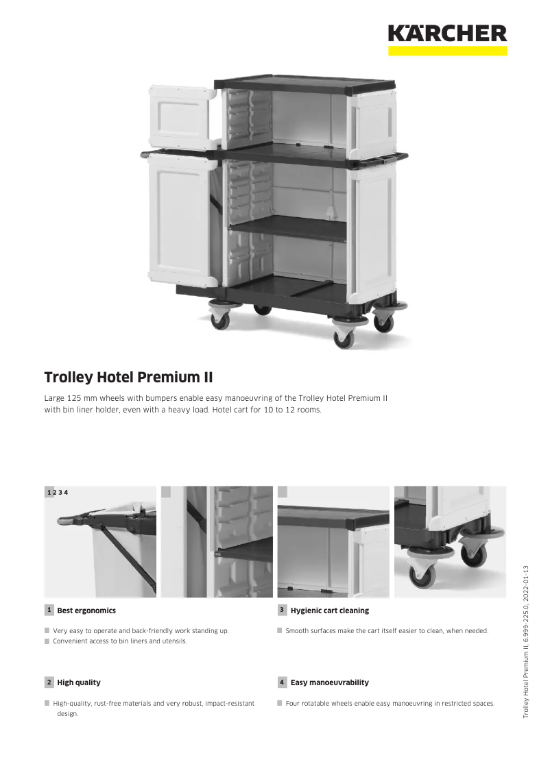Image de la première page du manuel de l'appareil Trolley Hotel Premium II