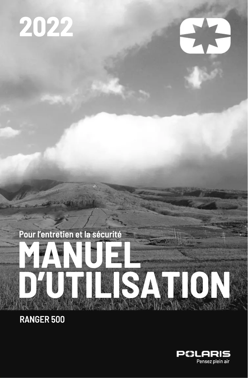 Image de la première page du manuel de l'appareil RANGER 500 (2022)