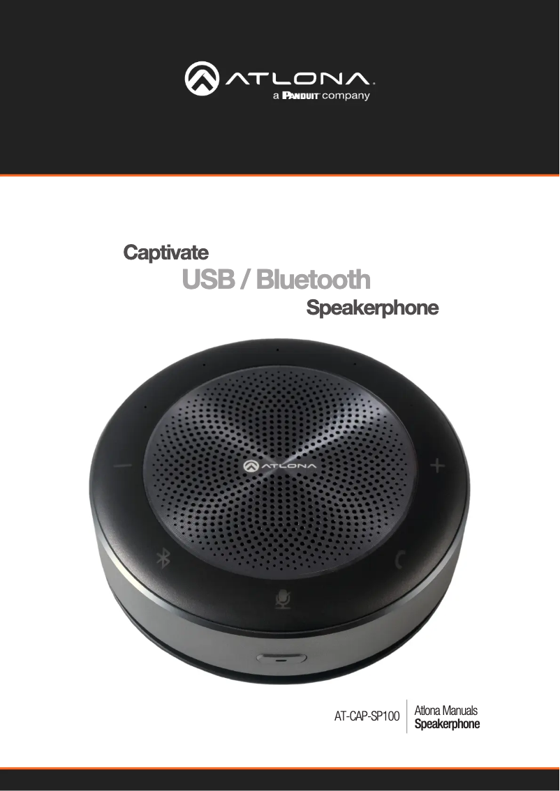 Page 1 de la notice Manuel utilisateur Atlona Captive AT-CAP-SP100