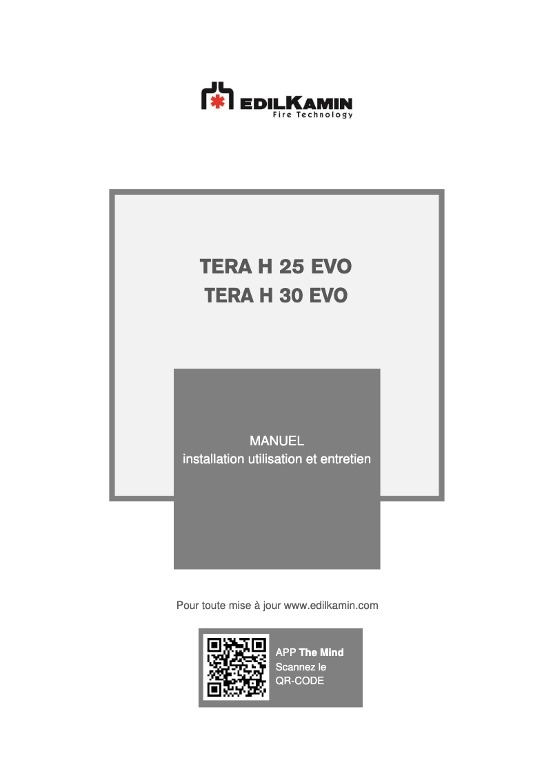 Page n°1 - Manuel utilisateur Edilkamin TERA H 25 EVO