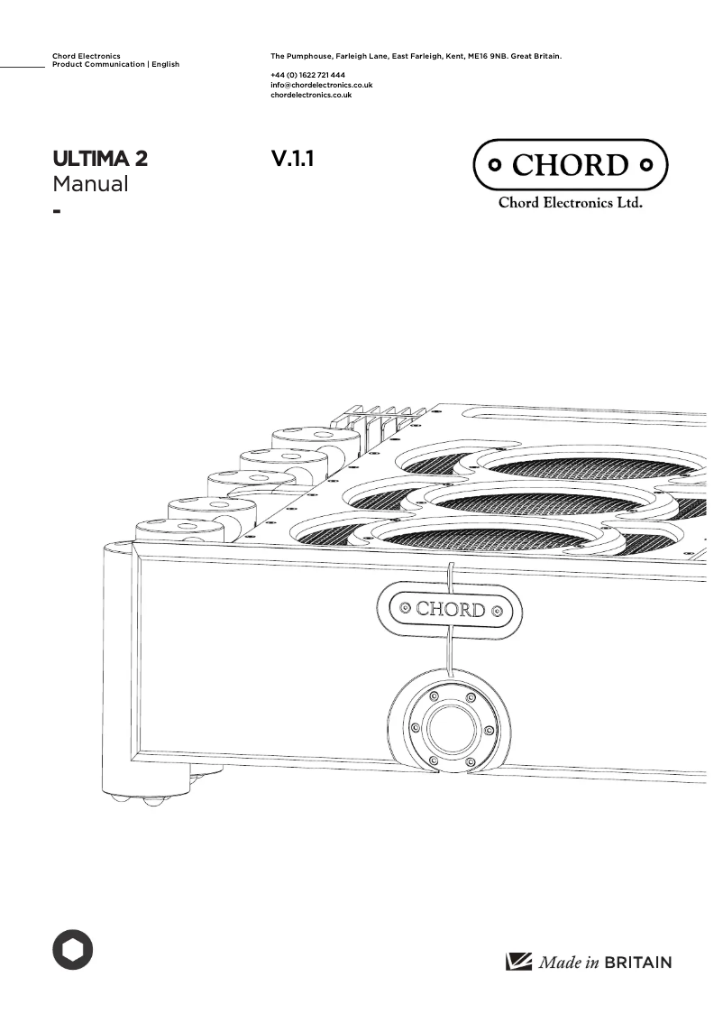 Página 1 del manual Manual de usuario Chord Ultima 2
