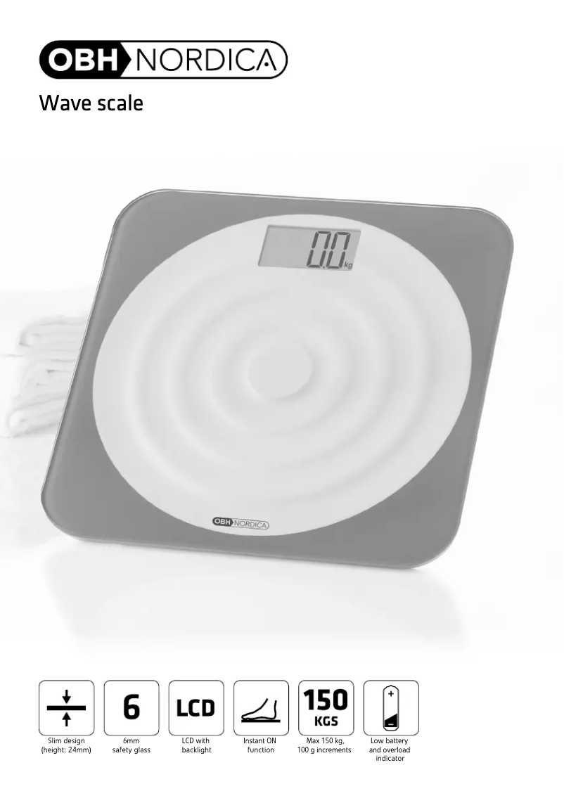 Page 1 de la notice Manuel utilisateur OBH Nordica Personal