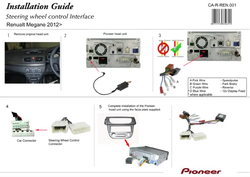 Image de la première page du manuel de l'appareil CA-R-REN.001