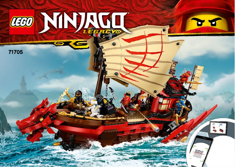 Page 1 de la notice Manuel utilisateur Lego Ninjago 71705