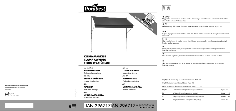 Image de la première page du manuel de l'appareil IAN 296717