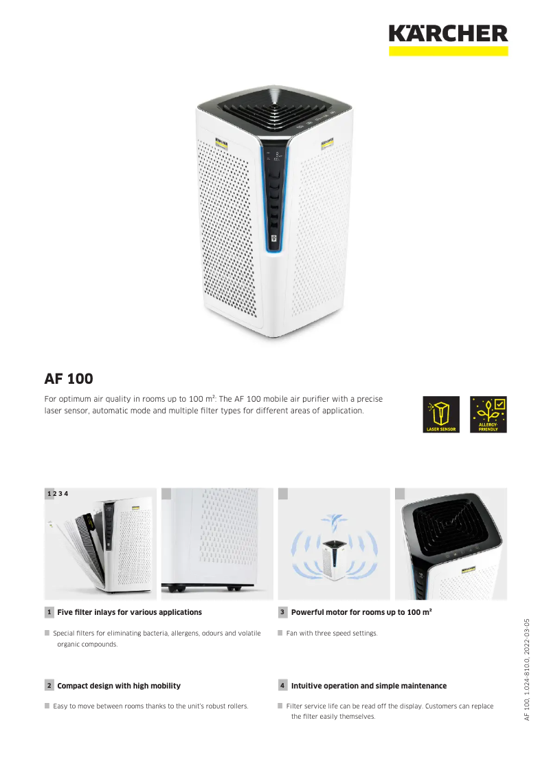 Image de la première page du manuel de l'appareil AF 100