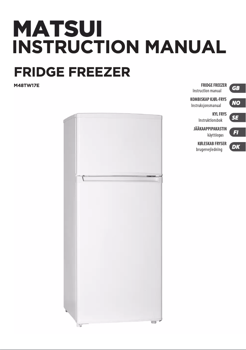 Page 1 de la notice Manuel utilisateur Matsui M48TW17E